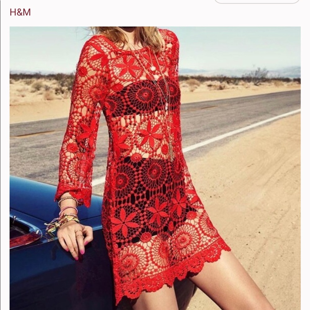 NEw with tags H&M Coachella crochet dress XS